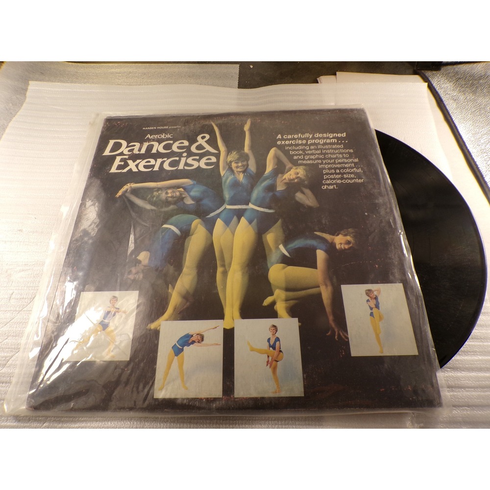 Vintage 1980 Aerobic Dance & Exercise Vinyl LP Hansen House Barbara Ann Auer
